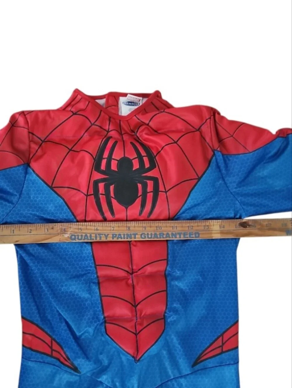 Marvel Spider-Man Deluxe Muscle Costume Kids Large10/12 Padded Halloween Cosplay